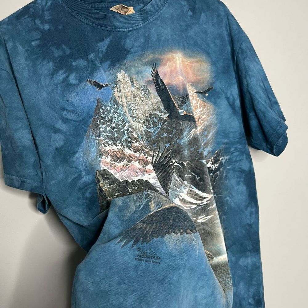 Vintage 2004 The Mountain AOP T-shirt Size M - Picture 3 of 4